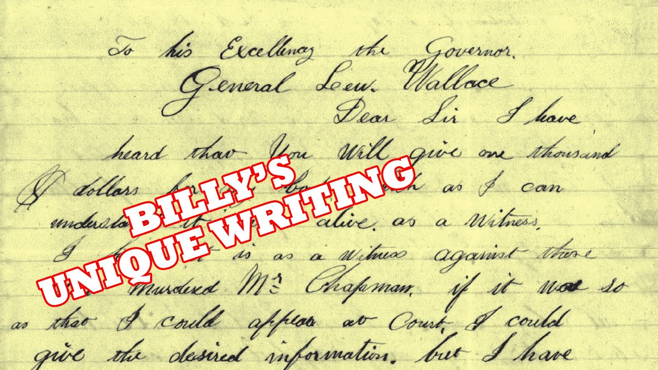 TALK 4: BILLY THE KID’S SPECIAL HANDWRITING