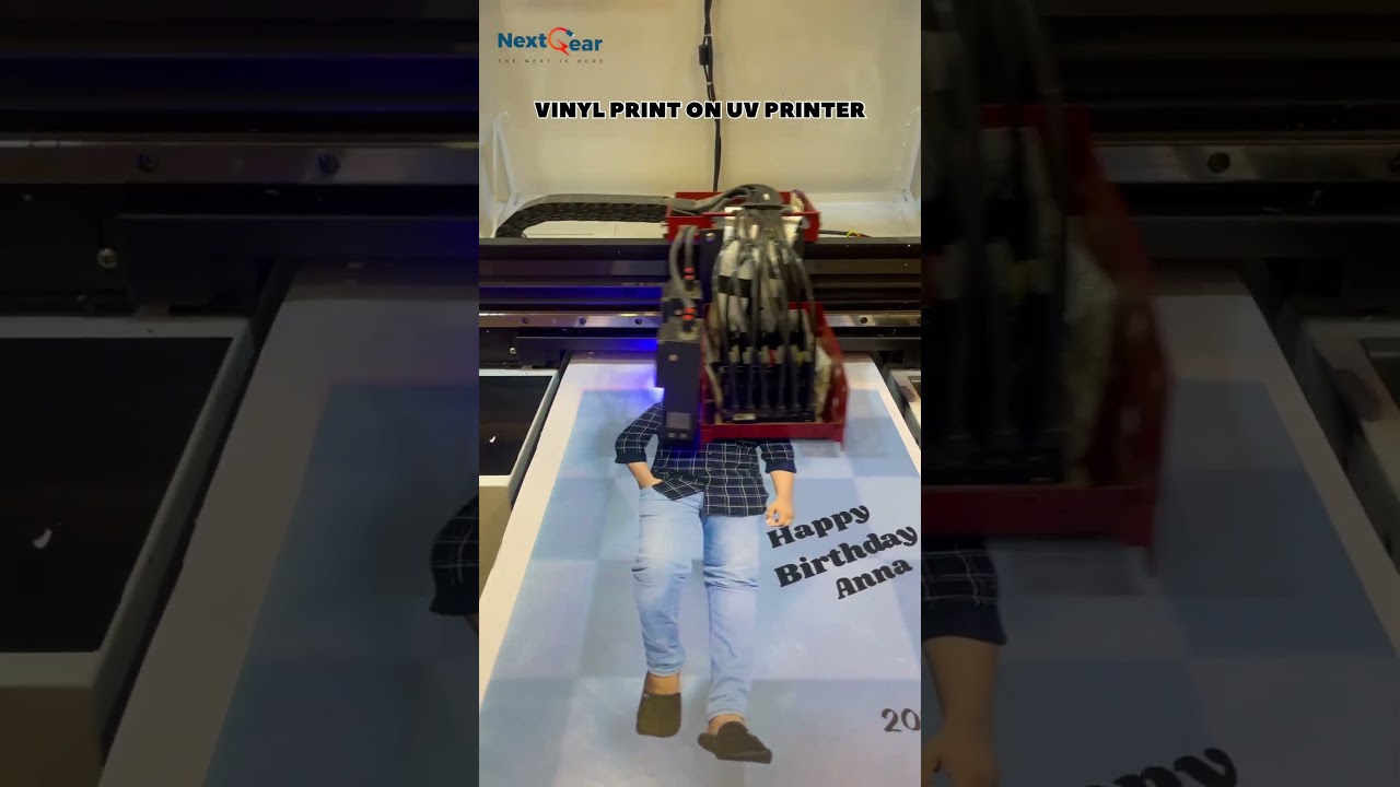 Smart UV Printer Printing on Vinyl Sheet.  #uvprinting #print #vinyl #vinylprinting