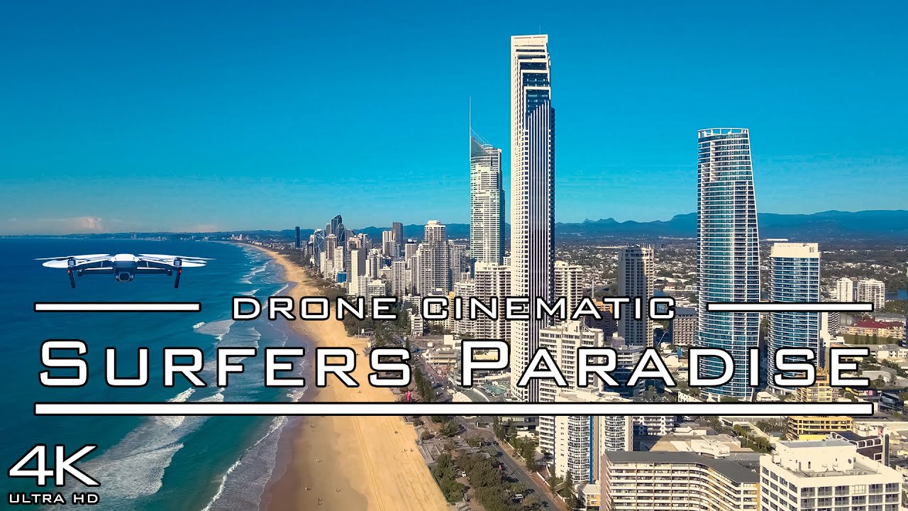【4K】Aerial view of Surfers Paradise on the Gold Coast in Queensland 🇦🇺 Australia – Part II