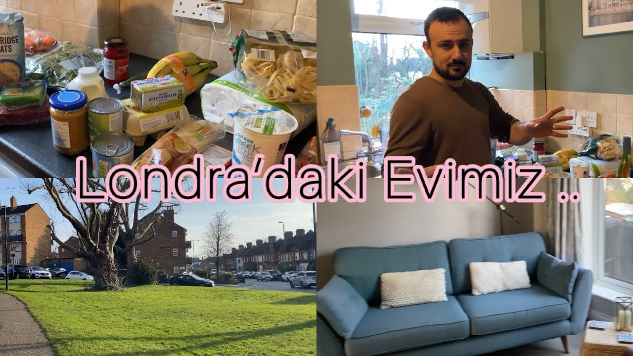 Londra’daki Evimiz ✨ ev turu,market alışverişi,günlük rutin