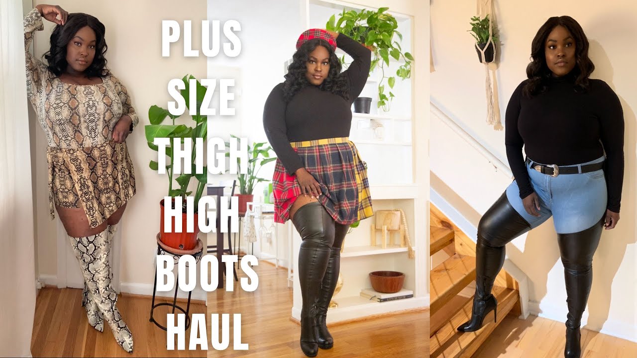 Plus Size Thigh High Boots Haul