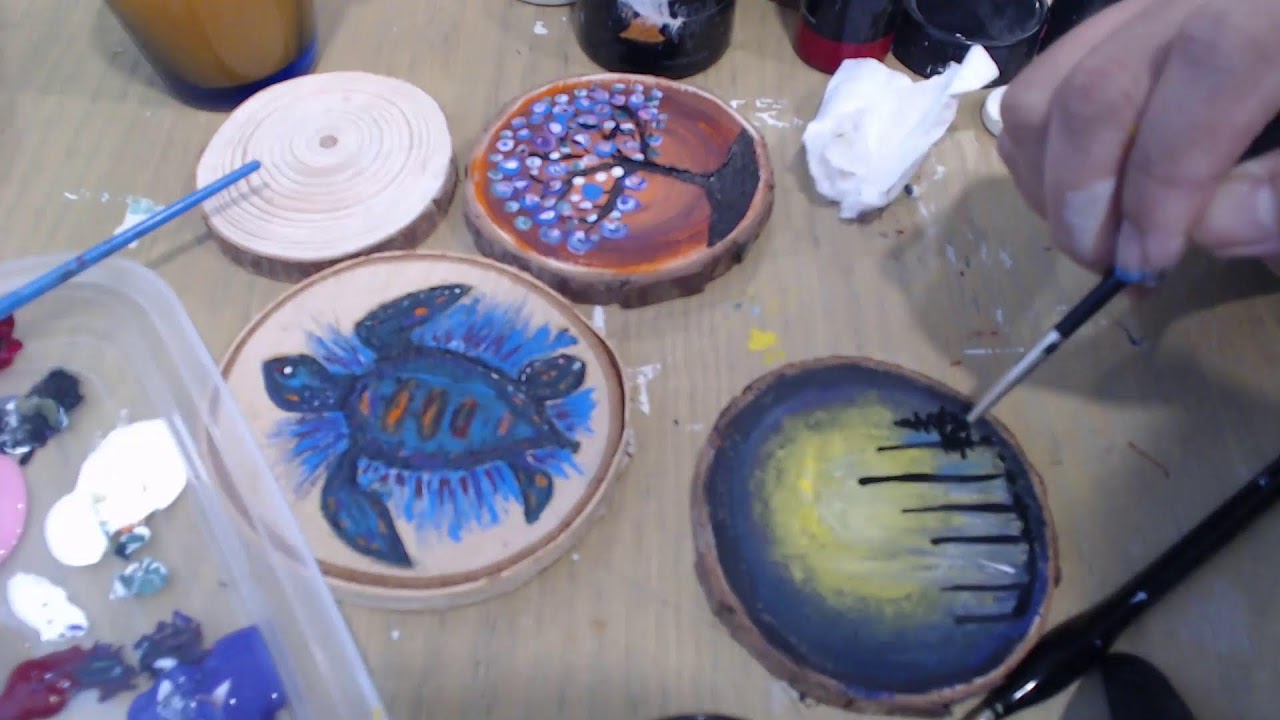 small wooden painting