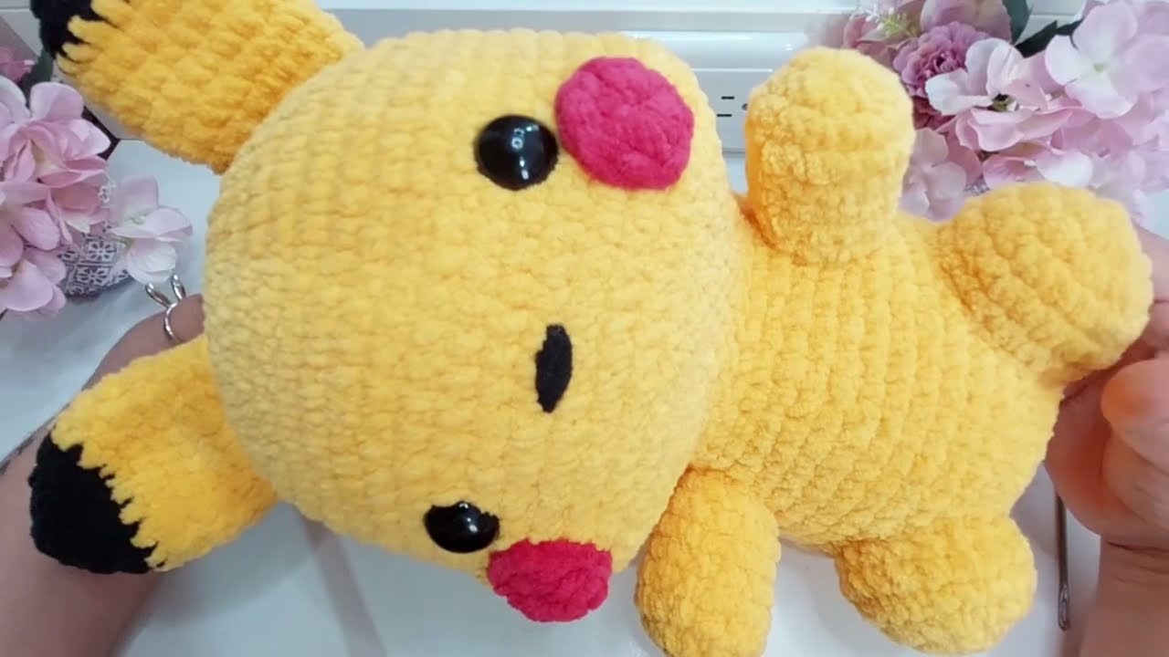 Tutorial Pikachu Amigurumi Plushies/Peluchitos/Chenille Facil y Rapido