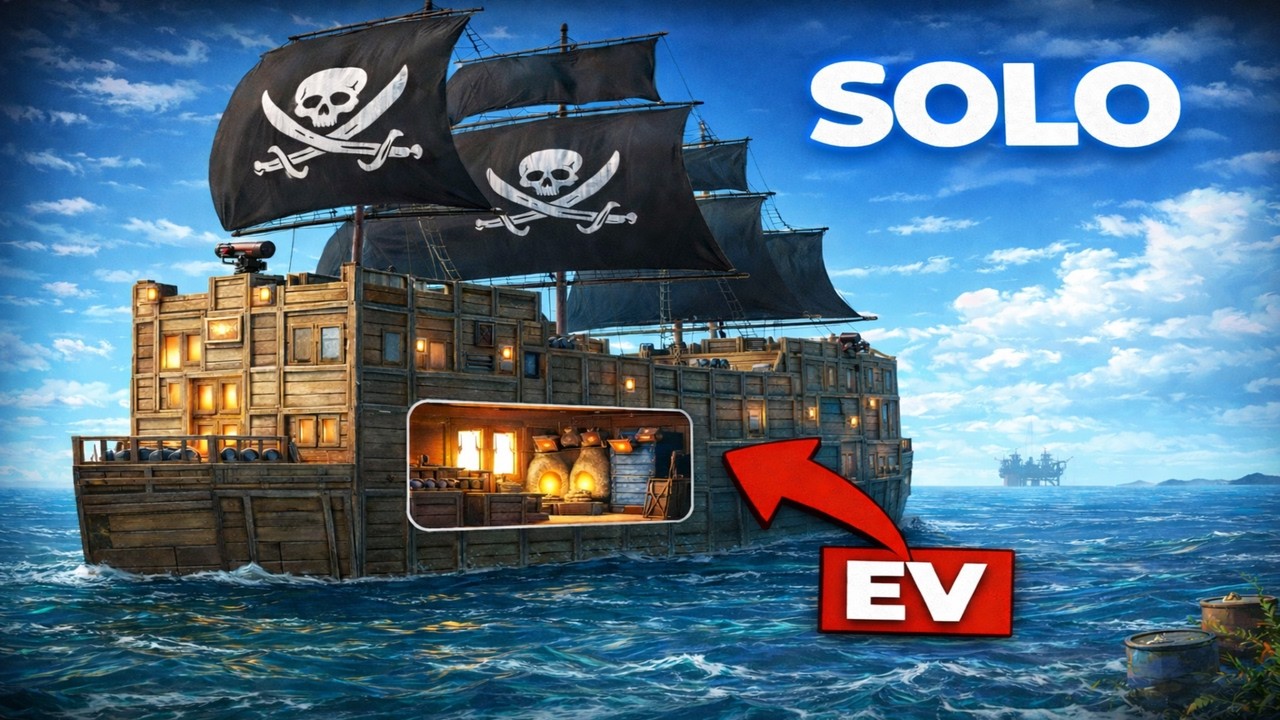 SOLO YENİ GEMİ İLE DERİN DENİZ VE SUDA YAŞADIM GÜLLE İLE RAİD | Rust Türkçe