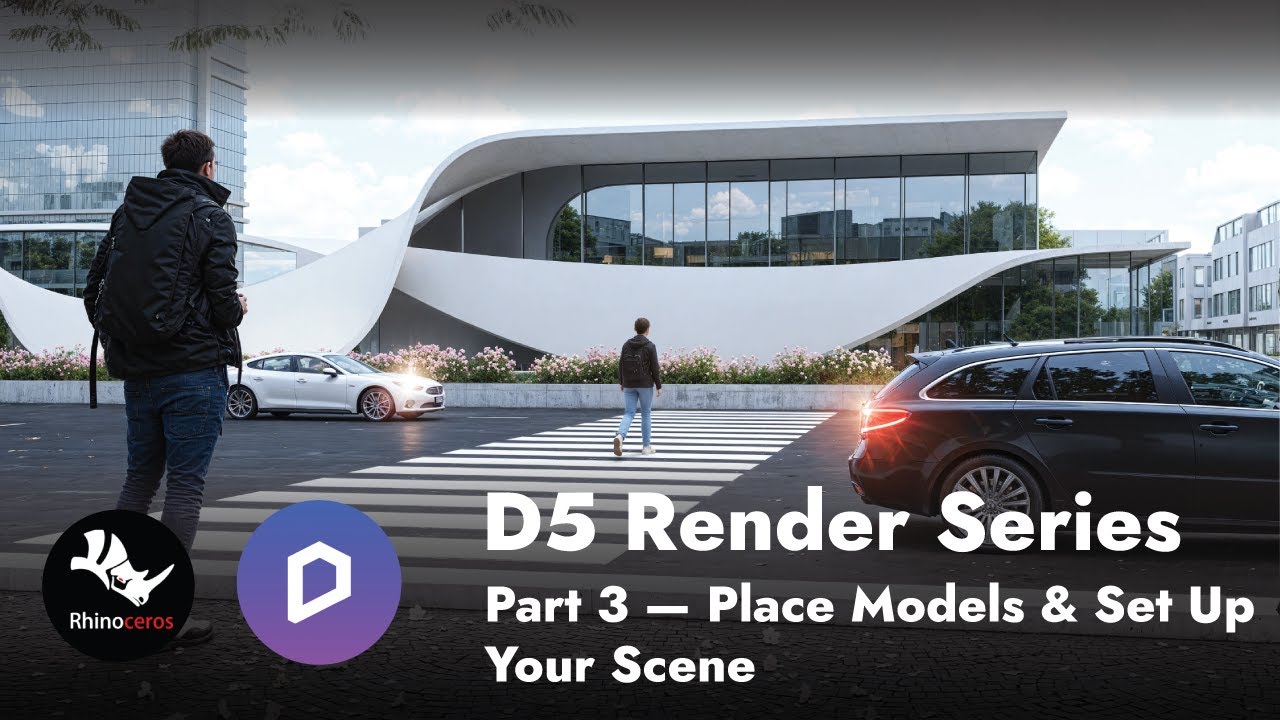 D5 Render Series — Part 3: 3D Model Placement, AI Assets & Render Setup