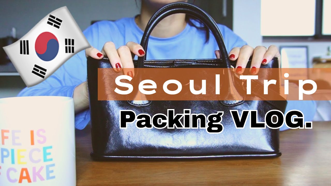 【Packing VLOG】心配性の無駄を省いた韓国旅行パッキング🇰🇷✈️ / 秋のソウル旅の準備🍁💜 / ケーキを食べる夜時間☕️🫶