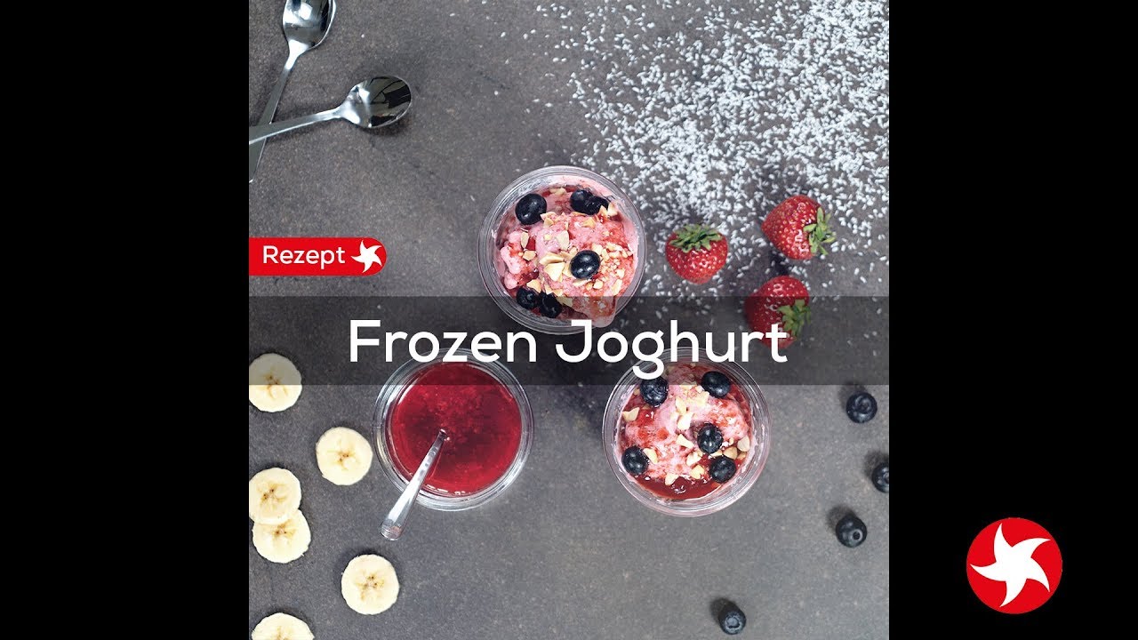 Frozen Joghurt Rezept zum selber machen - Proteinreich: Speziell für Sportler & Aktive