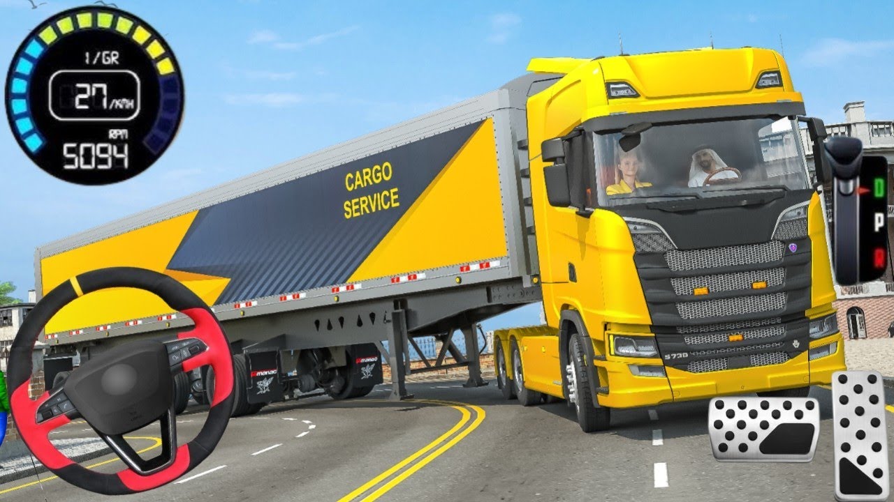 American Truck Cargo Trailer Driving 3D- Transporter Truck Game 2026 Simulator Android GamePlay