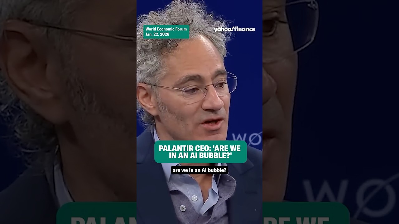 Palantir CEO on the AI bubble: 