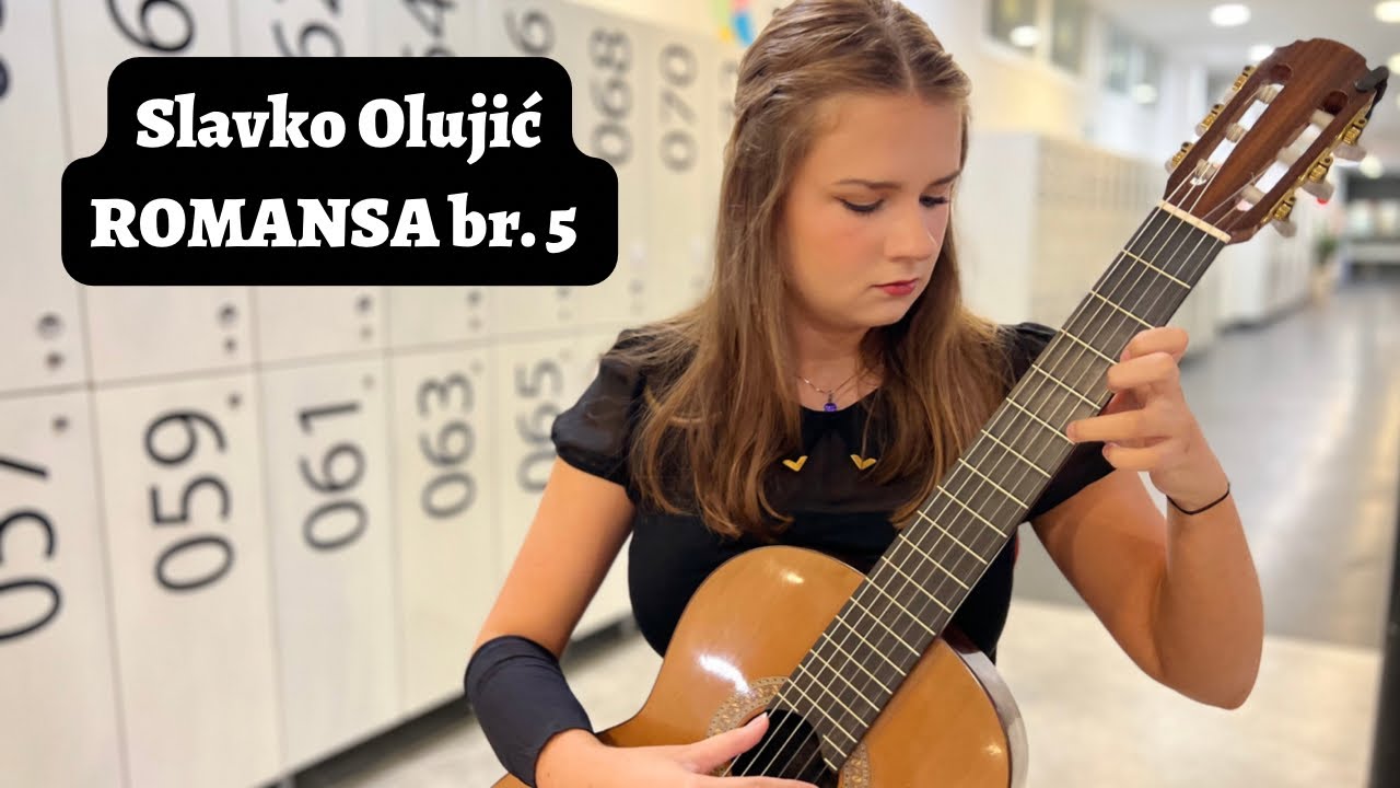 Slavko Olujić ROMANSA br. 5, Dječji zagrebački gitarski orkestar - voditeljica: Lada Škugor