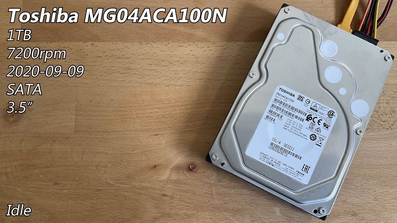 Toshiba MG04ACA100N 1TB (2020) - Hard Drive Sounds