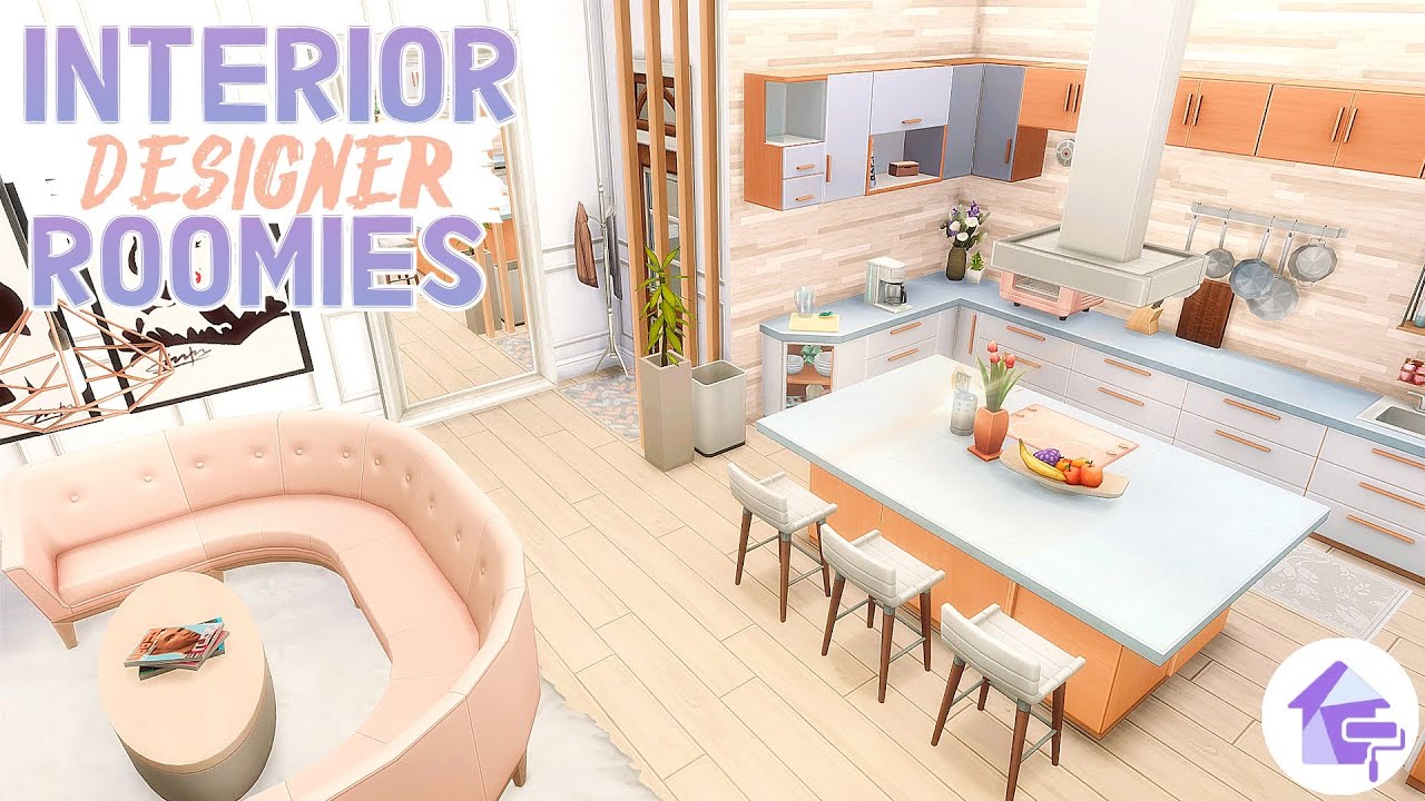 INTERIOR DESIGNER BESTIES APARTMENT ~ Sims 4 Dream Home Decorator Renovation Speed Build (No CC)