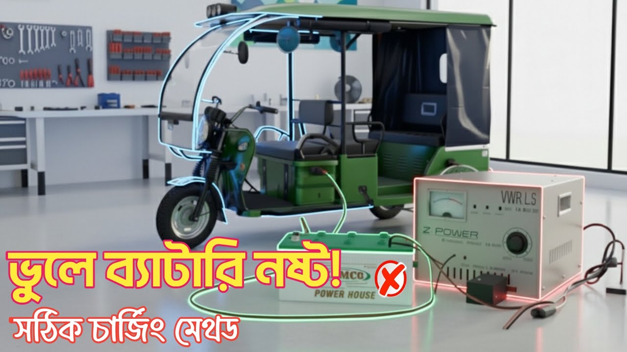 ভুল করলে ক্ষতি! ইজিবাইক চার্জ করার আসল নিয়ম