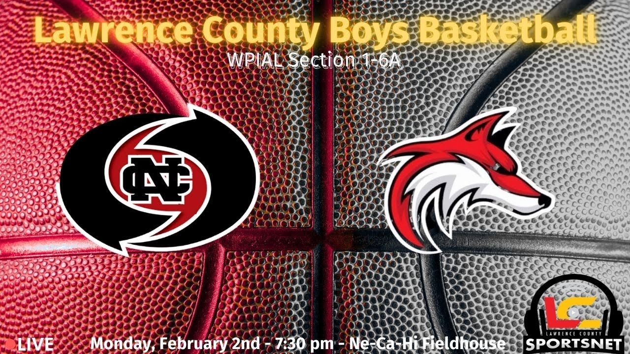New Castle Red Hurricanes vs. Fox Chapel foxes - Boys Basketball - WPIAL Sec.1-6A - Feb. 2, 2026