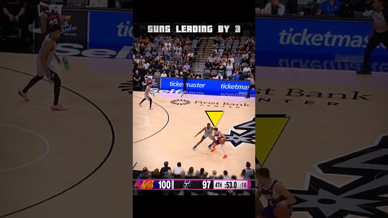 PART 1 - Intense Defense, First Fox, Then Wemby&hellip;🤯 Insane Ending Suns at Spurs #nba #shorts