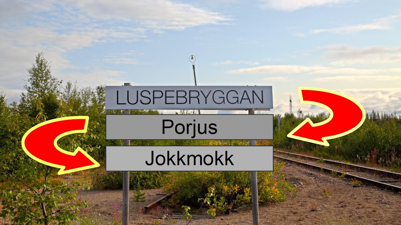 Luspebryggan, Umsteigen zum Stora Sjöfallet