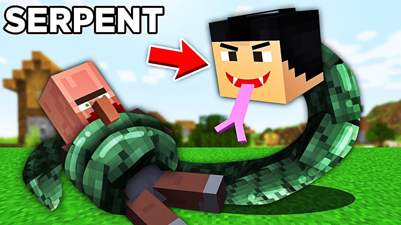 Minecraft mais JE ME TRANSFORME EN SERPENT