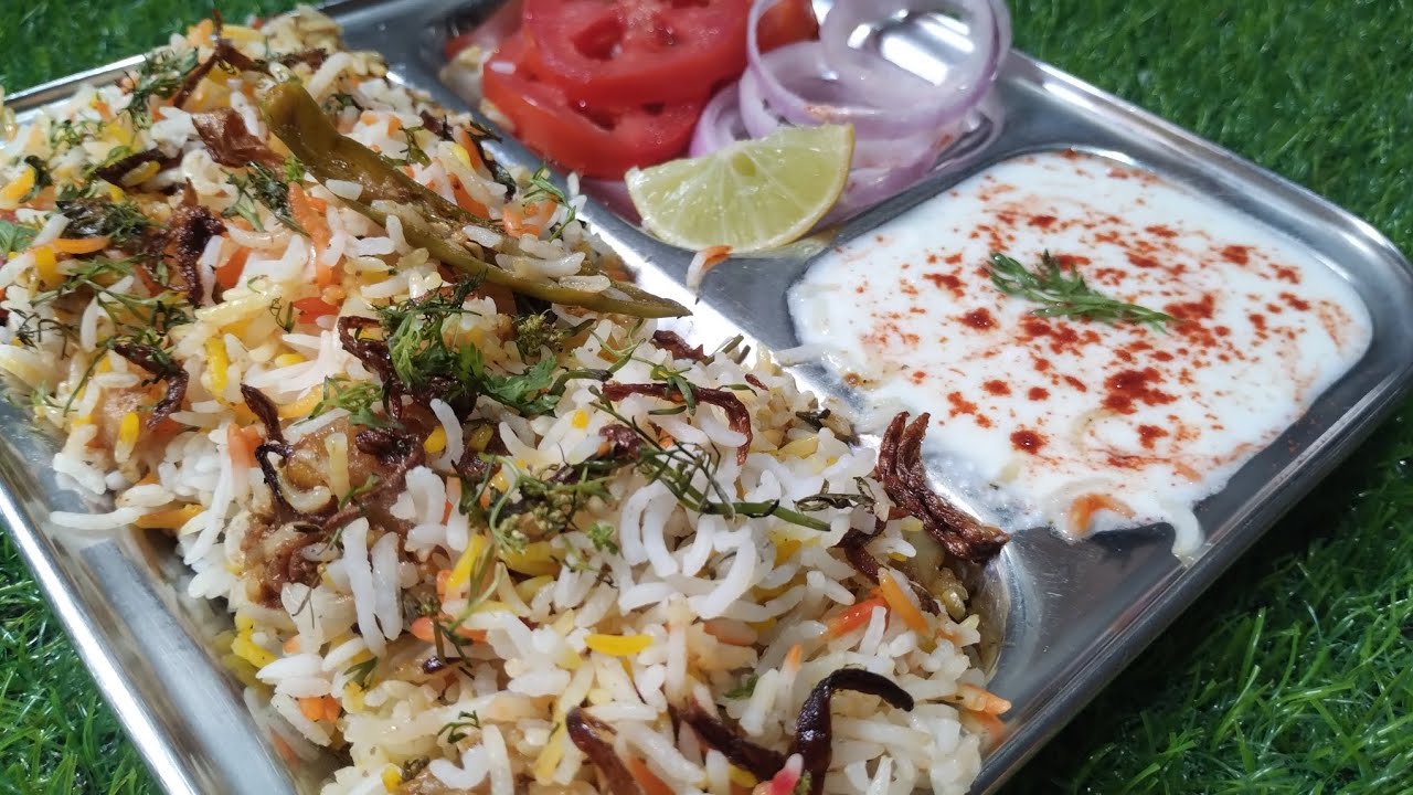 व्हेज दम बिर्याणी सोप्य पद्धतीने 🤤 अजिबात चिकट होणार नाही