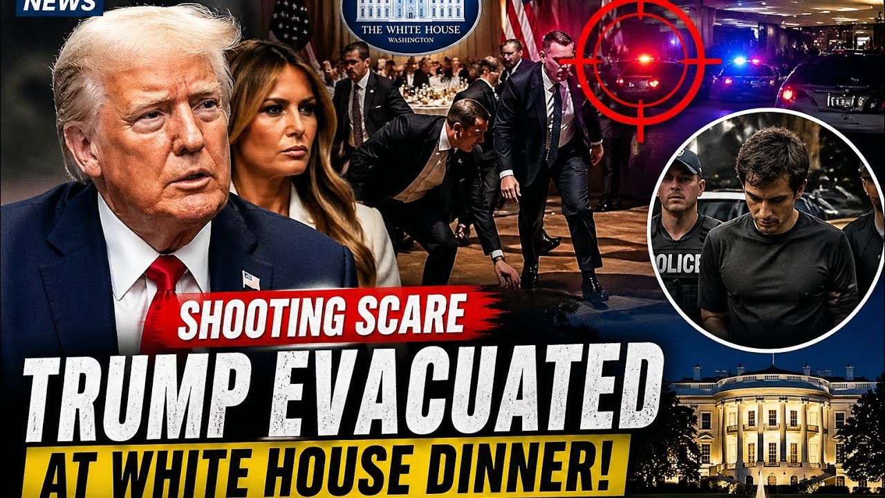 Security Scare at White House Dinner &mdash; Trump Evacuated After Gunfire | Full Detailed Report #news