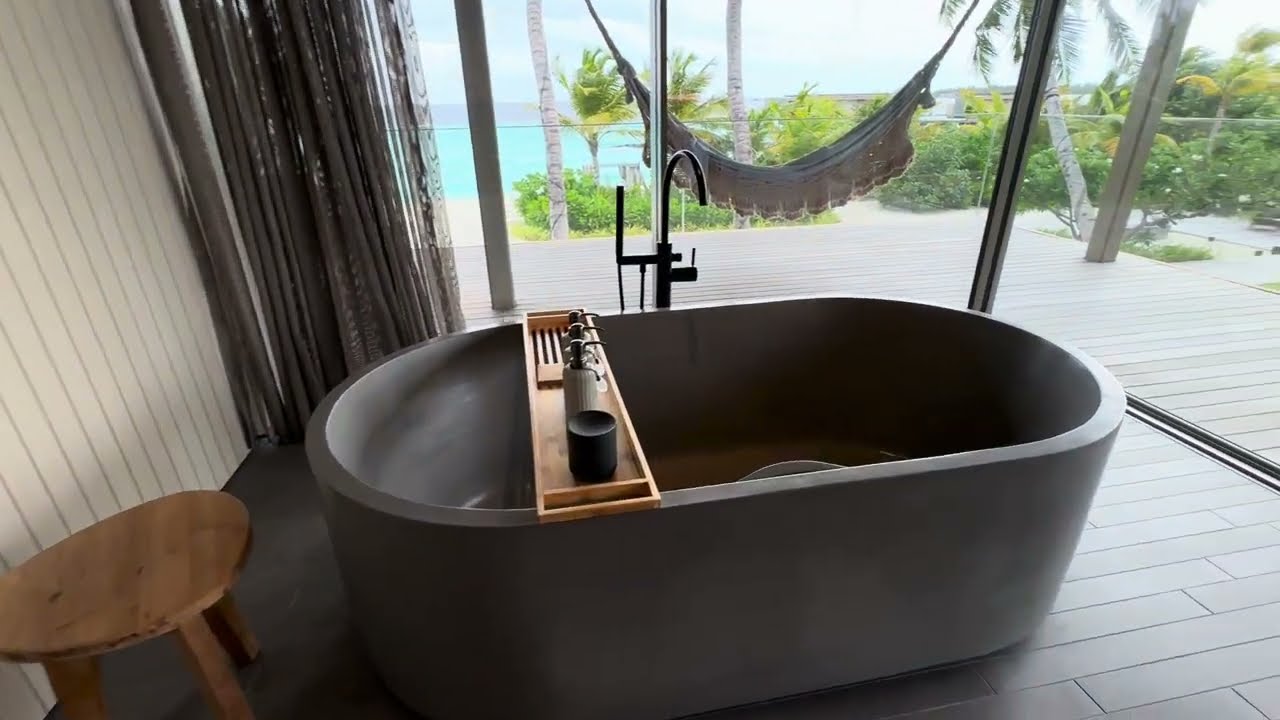 Two Bedroom Sunset Beach Pool Villa Room Tour @ Patina Maldives Fari Islands
