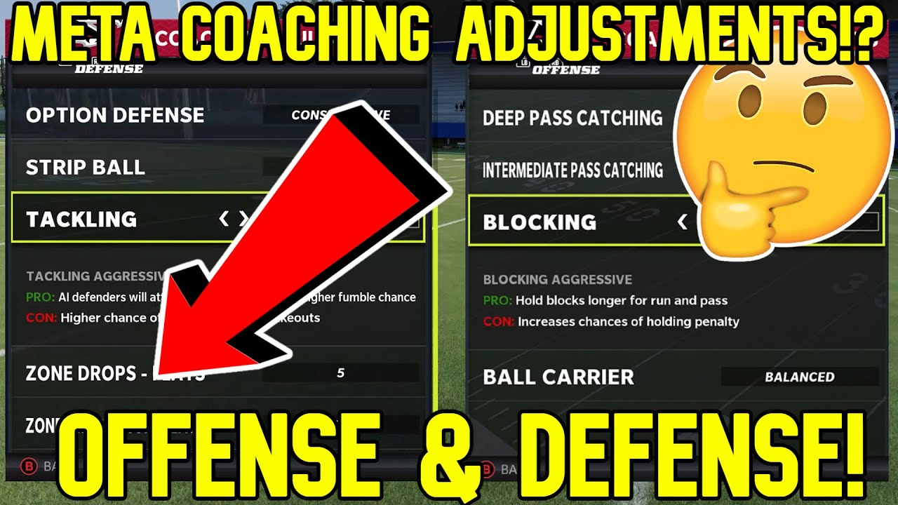 What Are The META COACHING ADJUSTMENTS To Use in Madden NFL 22 Gameplay? Best Offense & Defense Tips