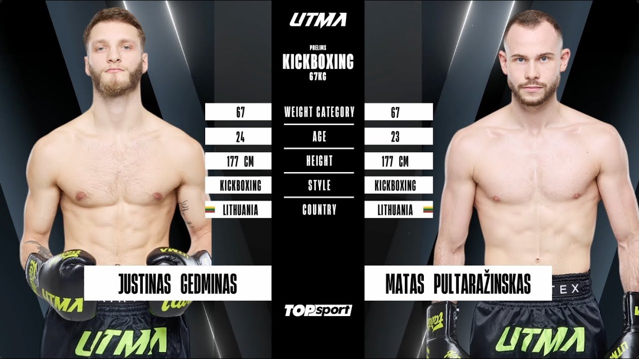 Justinas Gedminas vs Matas Pultaražinskas | UTMA 11 | Full Fight