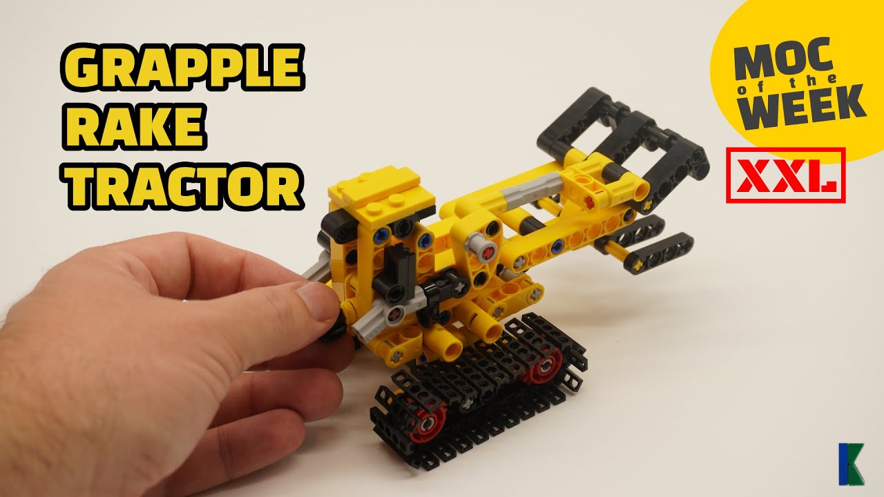 LEGO® Technic Grapple Rake Tractor | MOC by Nequmodiva | Speed Build | 42163 Alternate