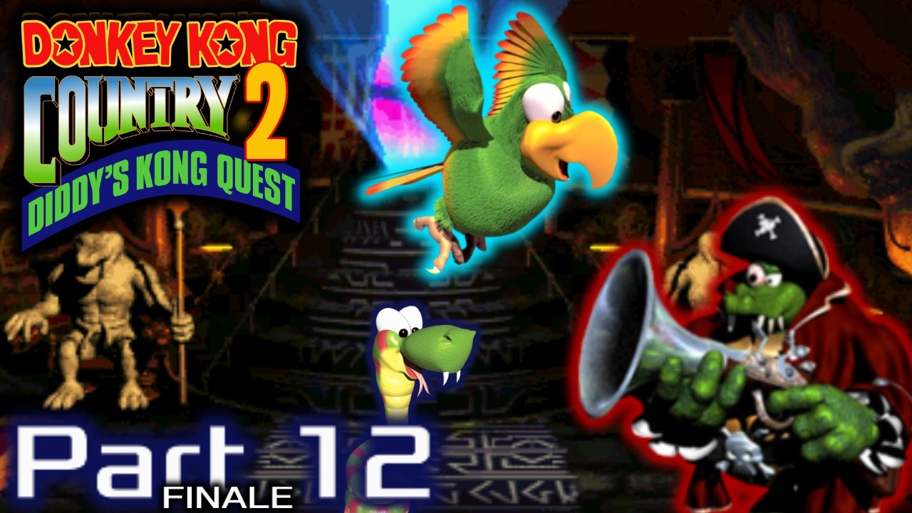 (FINALE) Donkey Kong Country 2 Diddy's Kong Quest Part 12 LIVE