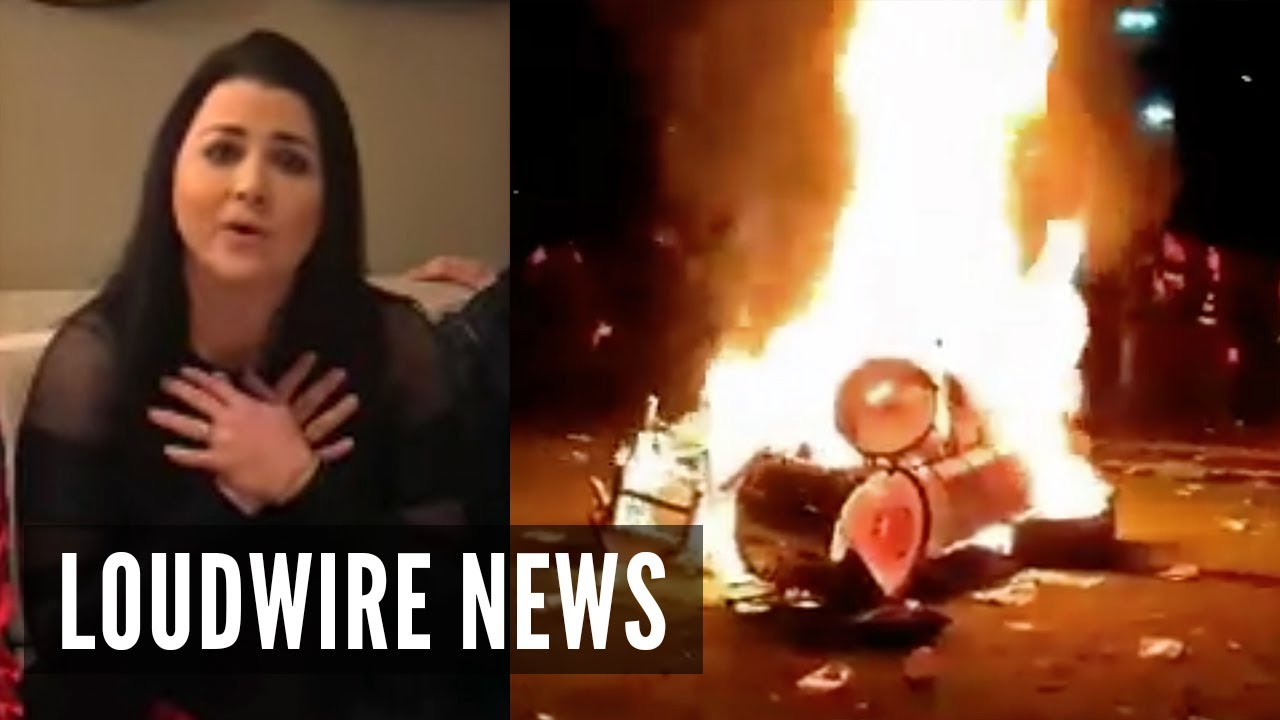 Evanescence's Stage Gear Set on Fire in Mexico