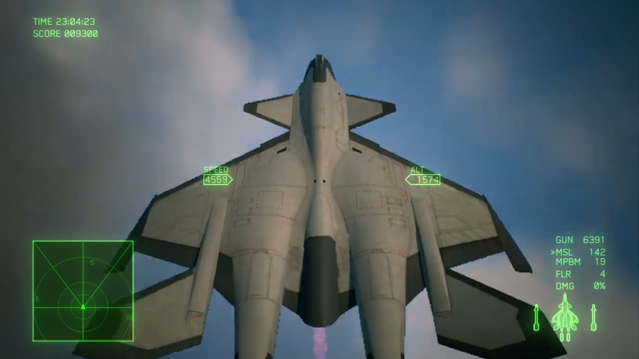 Ace Combat 7 - Using Fenrir's LSWM on Dark Blue [FULL MISSION]