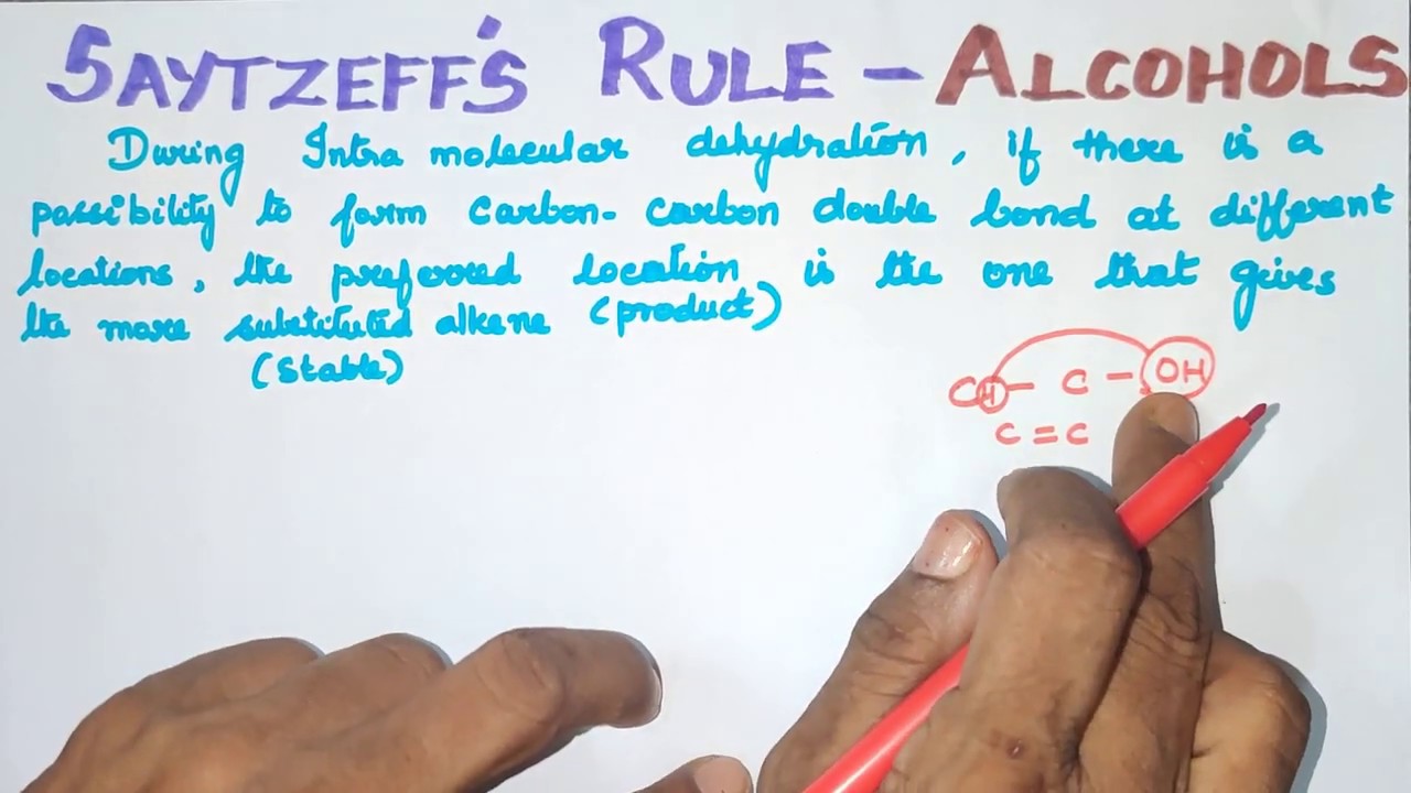 TN 12th STD/ SAYTZEFF'S RULE/ HYDROXY COMPOUNDS/VOL II