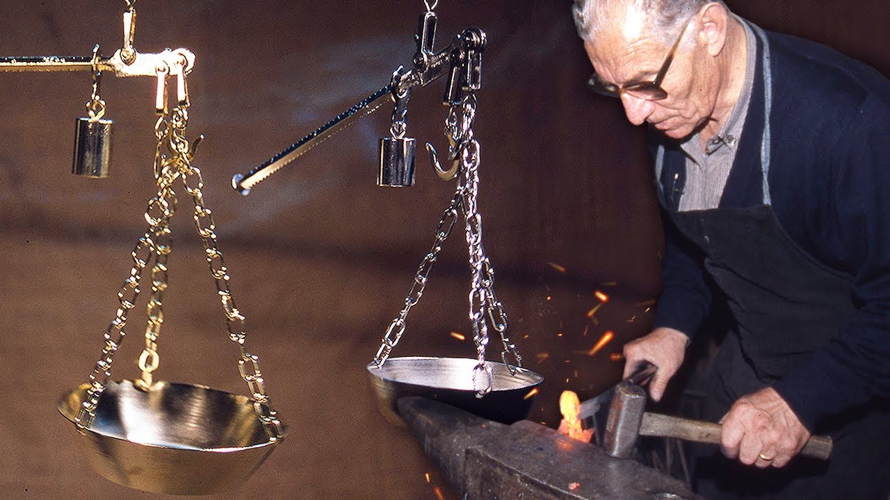 РИМСКИЕ ВЕСЫ ручной работы. Ковка и ручная калибровка этого прибора WEIGHING and PRECISION