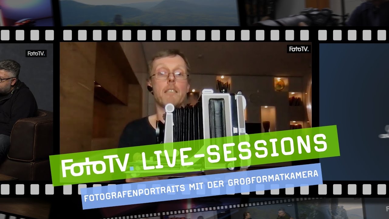 Analoge FOTOGRAFENPORTRAITS mit der GROßFORMATKAMERA 📷 | FotoTV.-Livesession