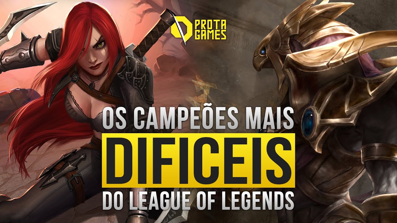 OS 5 CAMPEÕES MAIS DIFÍCEIS DE MASTERIZAR DO LEAGUE OF LEGENDS