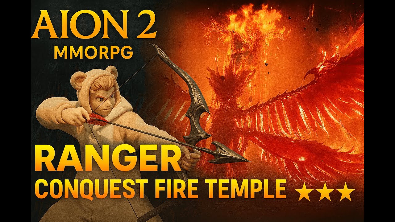 AION 2 Ranger Gameplay – Conquest Fire Temple (3-Star Dungeon Challenge!)