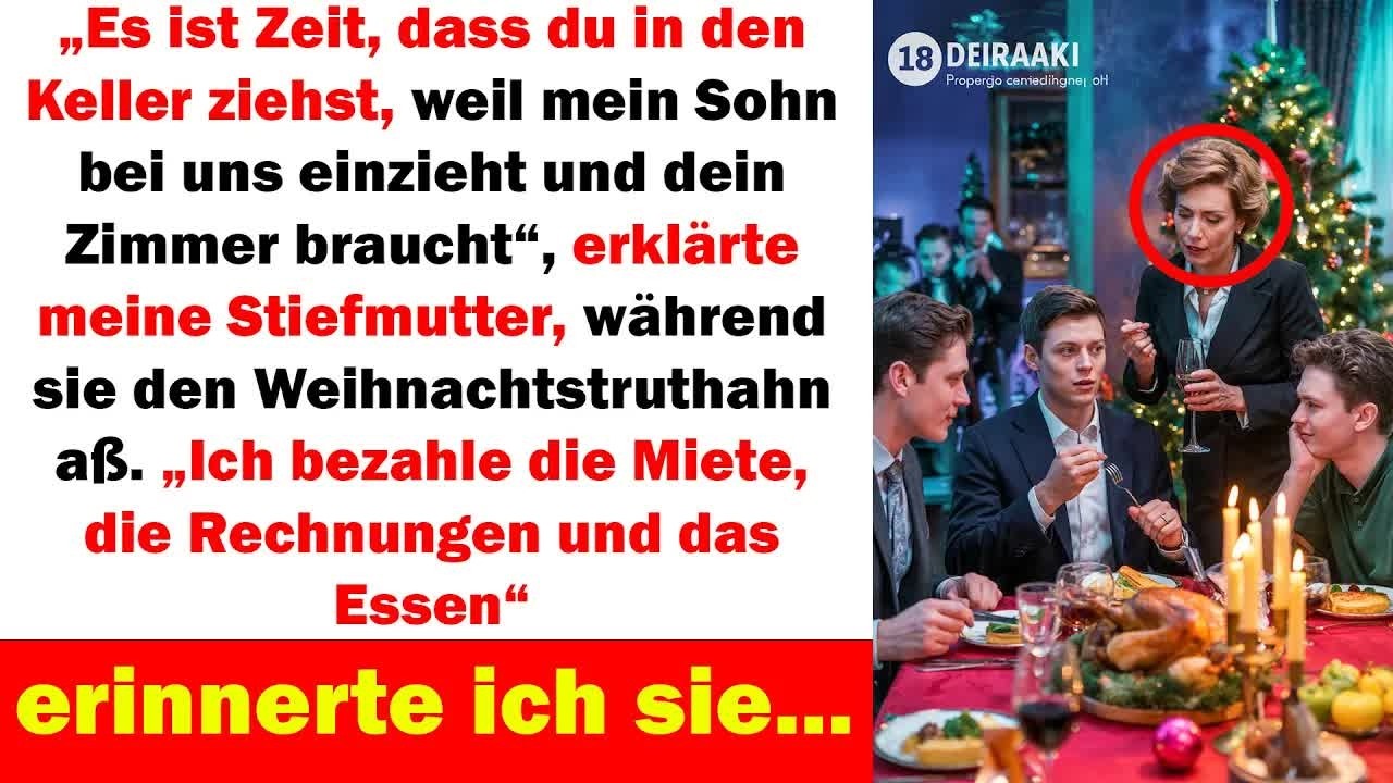 „Stiefmutter warf mich zu Weihnachten in den Keller – doch ich erinnerte sie, wer alles bezahlt“