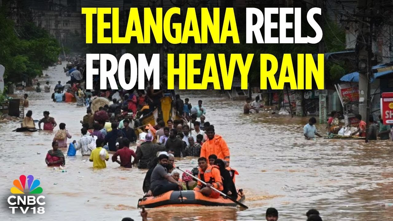 Heavy Rainfall Triggers Flash Floods In Telangana | Telangana Rain News | N18V