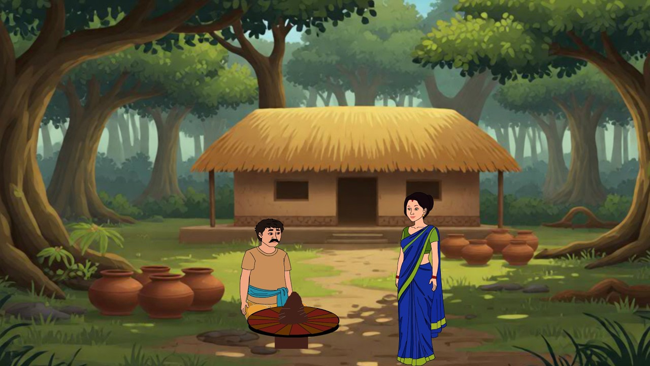कुम्हार की चतुर पत्नी | kahani | Hindi cartoon story | kahani | hindi kahaniya