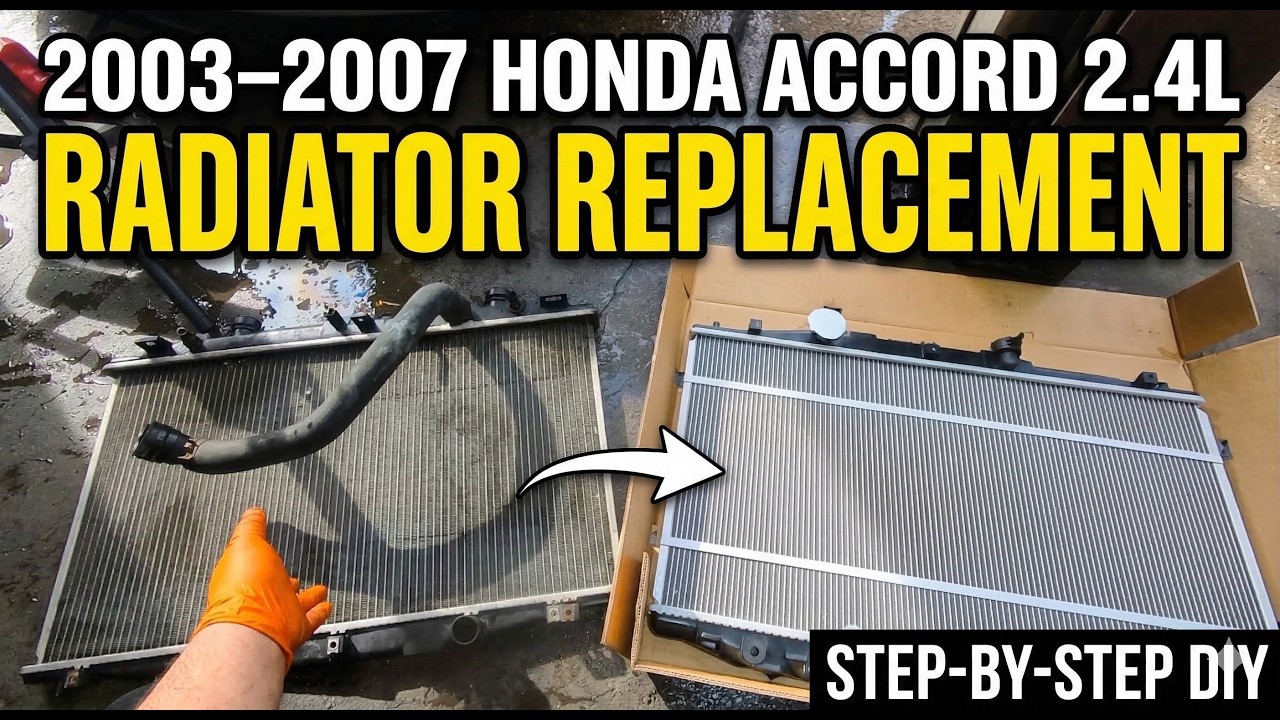 Замена радиатора на Honda Accord 2.4L 2003–2007 годов выпуска: пошаговая инструкция своими руками.