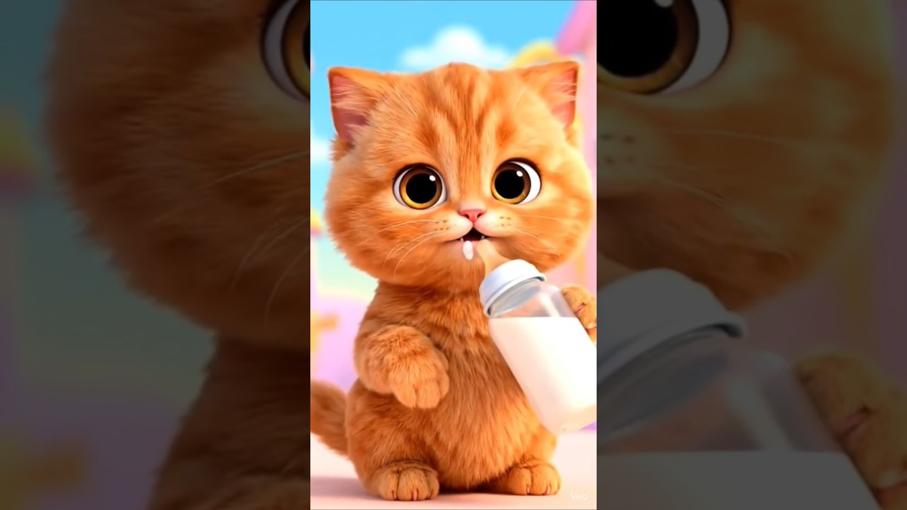 Masoom Billi + Milk = Dil Melt
