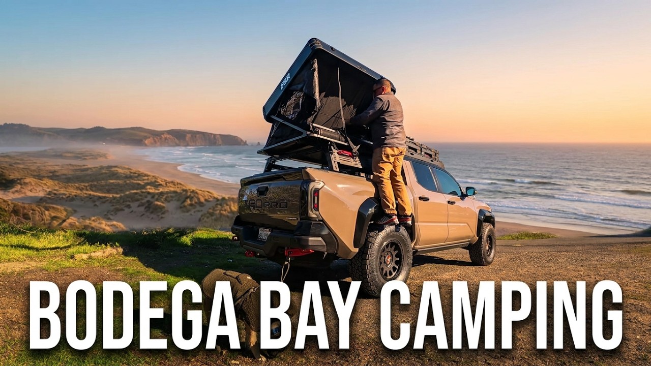 Zimowy kemping na plaży Bodega Bay | vlog 018