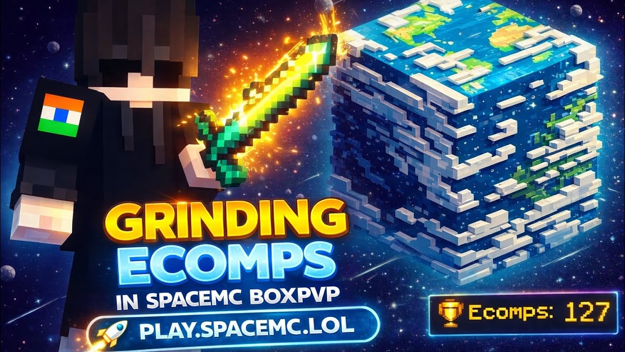 Grinding ecomps in space mc Boxpvp 😀 #minecraft #spacemc #boxpvp #grinding #minecraftvideo 