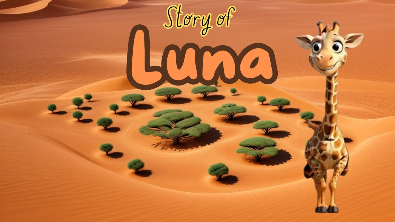 Luna Giraffe, Story for Children's, English Story, Kuchi Kids