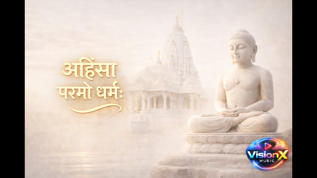 अहिंसा परमॊ धर्मः | peaceful jain devotional stuti | meditation prayer | visionxmusic