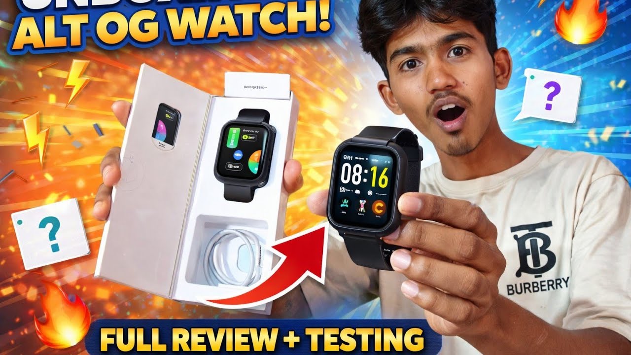ALT OG Watch Unboxing in Hindi 🔥 | Features, Price & Truth Review 😔 #vlog #viral #dailyvlog 