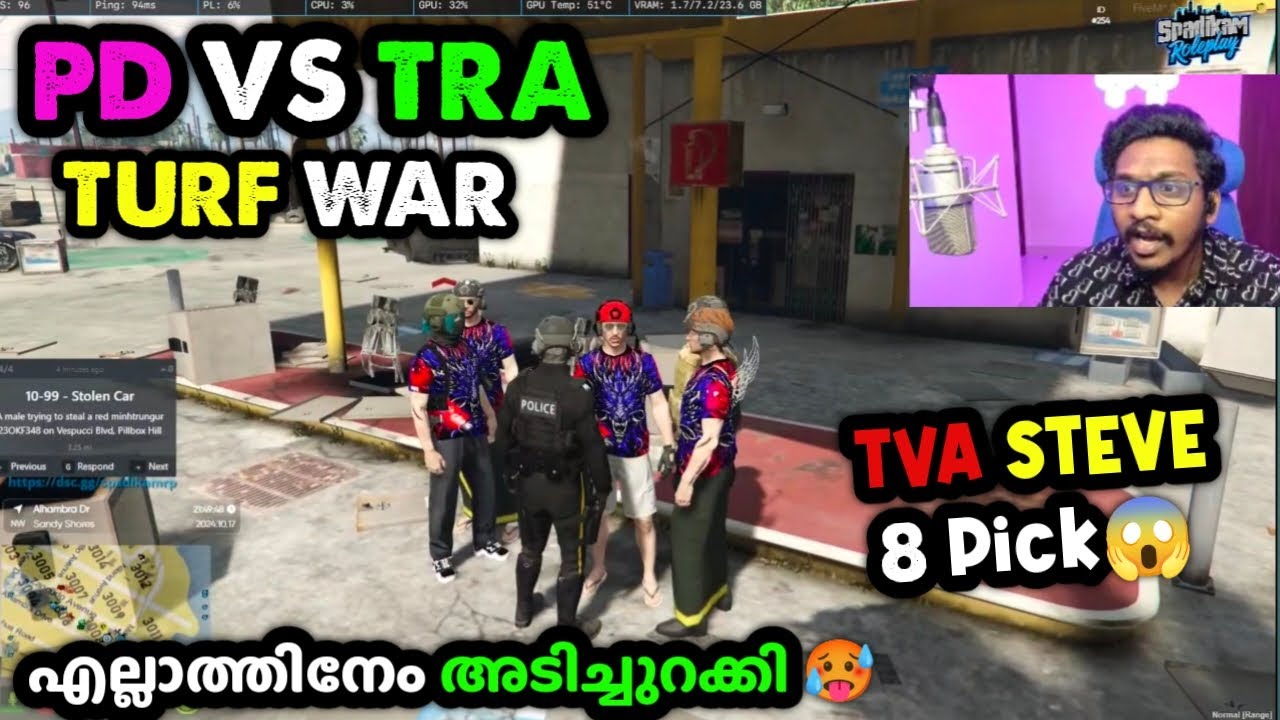 PD VS TRA 🥵TURF WAR💥TVA STEVE 8 PICK😱ഇജാതി കളി 🔥എല്ലാത്തിനേം അടിച്ചുറക്കി |TVA
