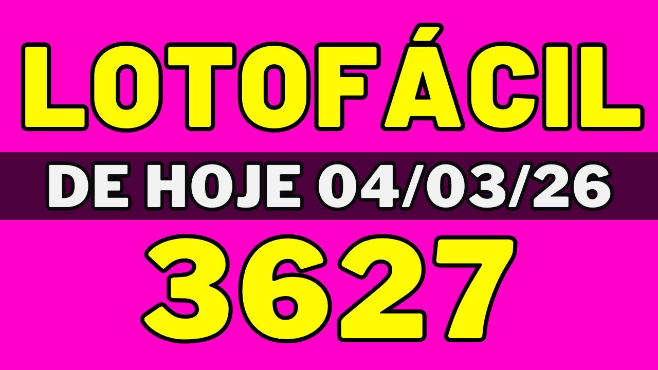 Lotof&aacute;cil 3627 - Resultado Lotof&aacute;cil 3627 - Lotof&aacute;cil de hoje (04-03-26)