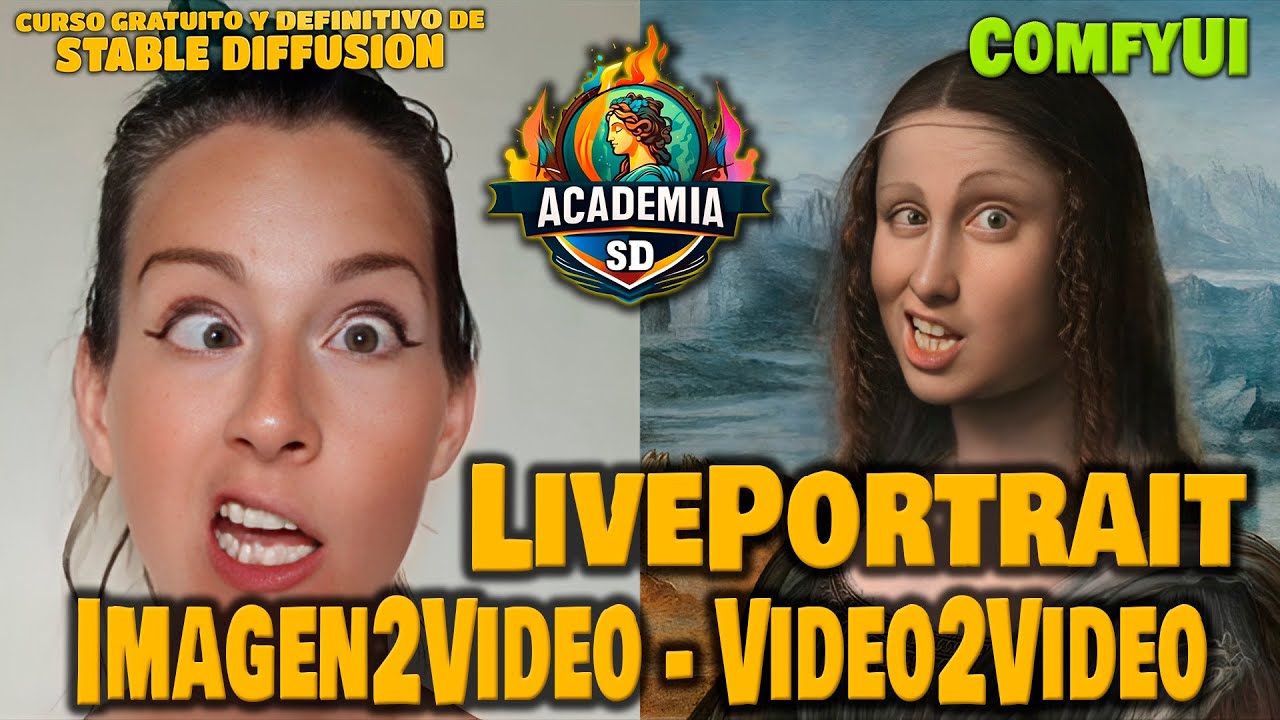 LivePortrait de imagen a vídeo y de vídeo a vídeo.