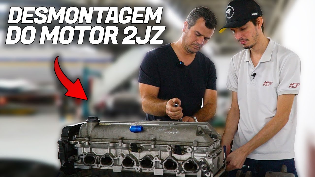 DESMONTAMOS O MOTOR DO CARRO DE 10 SEGUNDOS! PROJETO 2JZ!