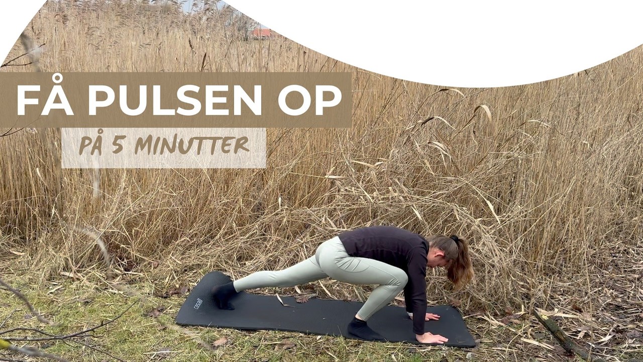 Få pulsen op på 5 minutter | Opvarmning | Konditionstræning | Træn hele kroppen hjemme på stuegulvet